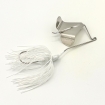 white skirt with nickel blade - buzzbait